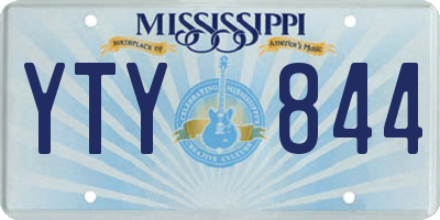 MS license plate YTY844