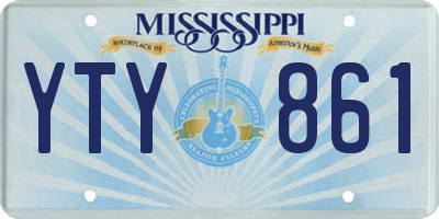 MS license plate YTY861