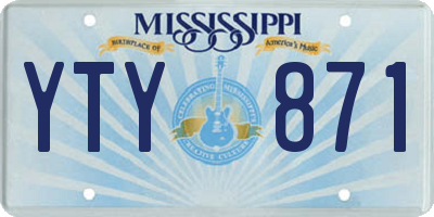 MS license plate YTY871
