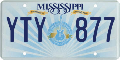 MS license plate YTY877