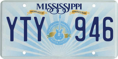 MS license plate YTY946