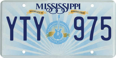MS license plate YTY975