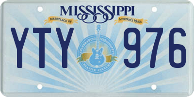 MS license plate YTY976