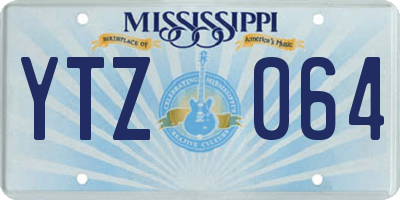 MS license plate YTZ064