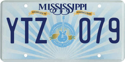MS license plate YTZ079