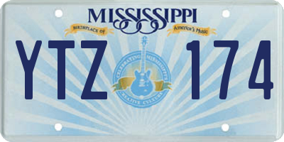 MS license plate YTZ174