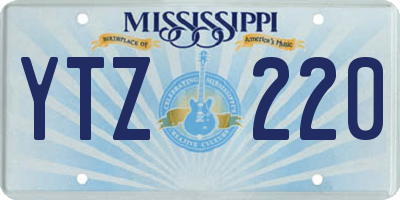 MS license plate YTZ220