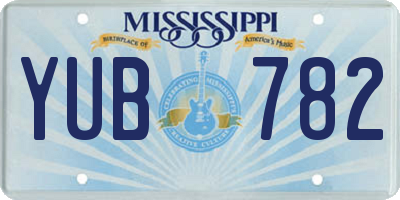 MS license plate YUB782