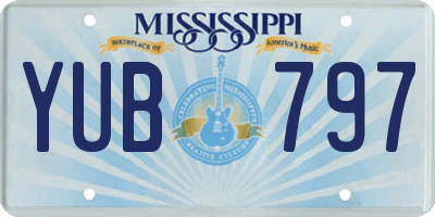 MS license plate YUB797