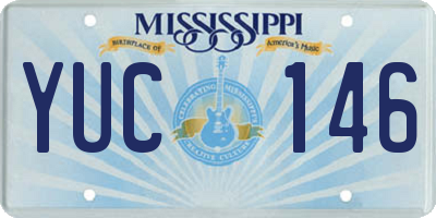 MS license plate YUC146