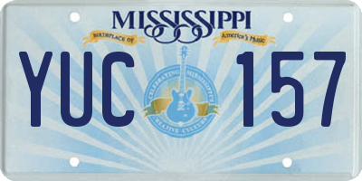 MS license plate YUC157