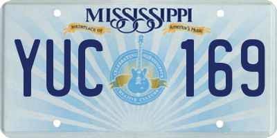 MS license plate YUC169