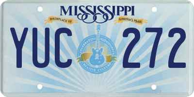 MS license plate YUC272