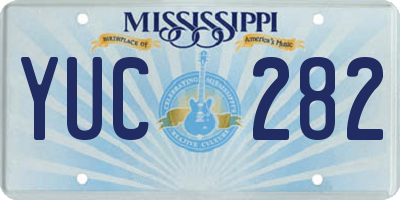 MS license plate YUC282