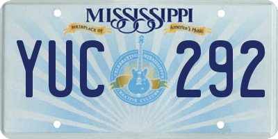 MS license plate YUC292