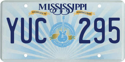 MS license plate YUC295