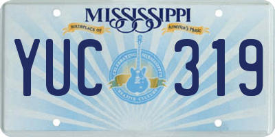 MS license plate YUC319