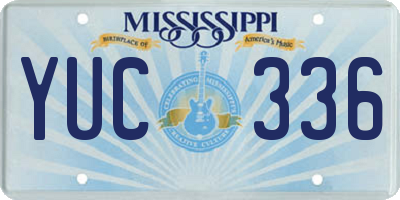 MS license plate YUC336