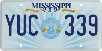 MS license plate YUC339