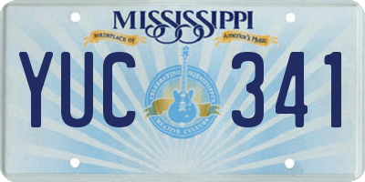 MS license plate YUC341