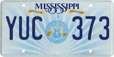 MS license plate YUC373
