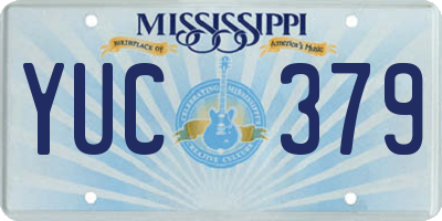 MS license plate YUC379