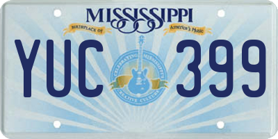 MS license plate YUC399