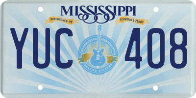 MS license plate YUC408