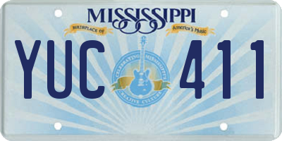 MS license plate YUC411