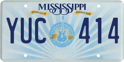 MS license plate YUC414