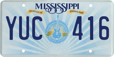 MS license plate YUC416