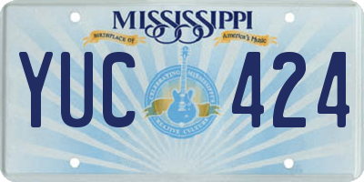MS license plate YUC424