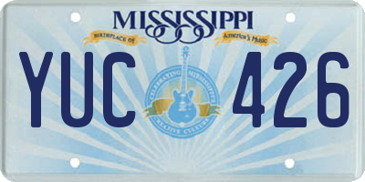 MS license plate YUC426
