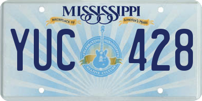 MS license plate YUC428