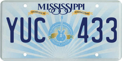 MS license plate YUC433