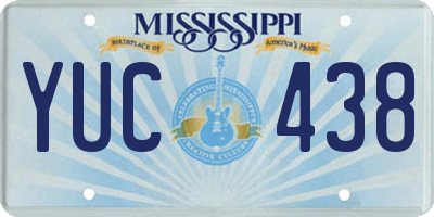 MS license plate YUC438