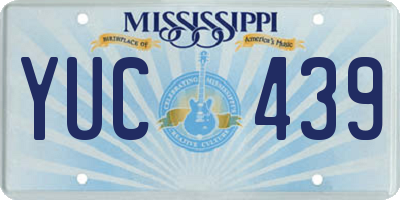 MS license plate YUC439