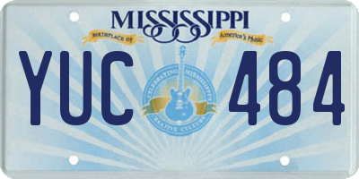 MS license plate YUC484