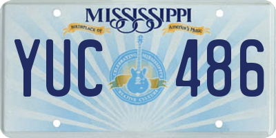 MS license plate YUC486