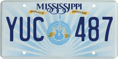 MS license plate YUC487