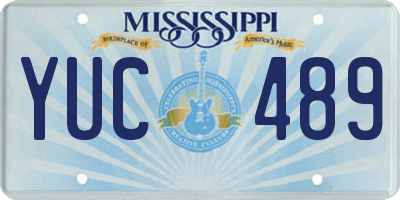 MS license plate YUC489