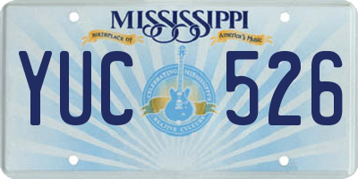 MS license plate YUC526