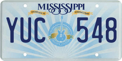 MS license plate YUC548