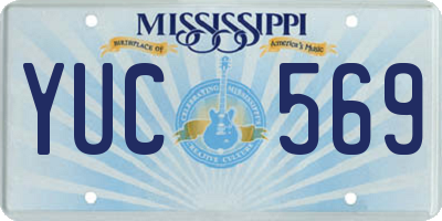 MS license plate YUC569