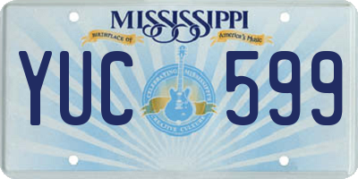 MS license plate YUC599
