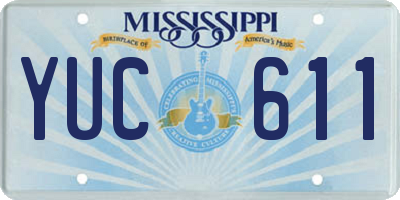 MS license plate YUC611