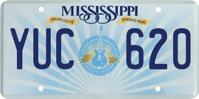 MS license plate YUC620