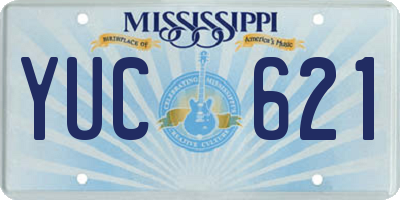 MS license plate YUC621