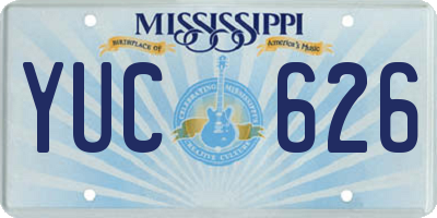 MS license plate YUC626