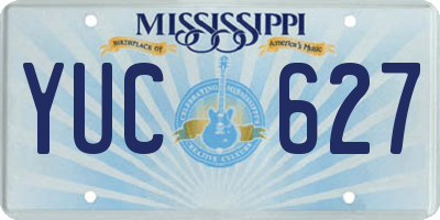 MS license plate YUC627